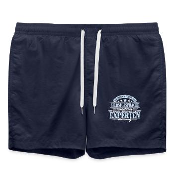 Selbstgespräche führen Kompetente Beratung - Badeshorts - French Navy - Vorne - AI Model Male 185 light (185cm)
