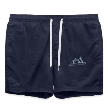 Conception de la raboteuse Schreiner - Short de bain - bleu marine - Devant - AI Model Male 185 light (185cm)
