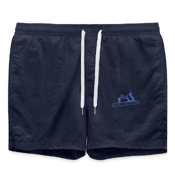 Conception de la raboteuse Schreiner - Short de bain - bleu marine - Devant - AI Model Male 185 light (185cm)