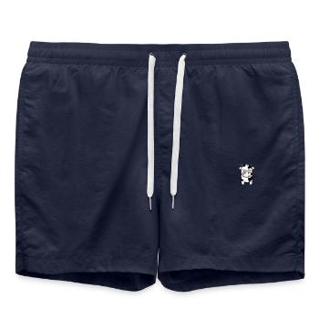 Mignon vache minimaliste Pocket Design - Short de bain - bleu marine - Devant - AI Model Male 185 light (185cm)