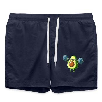Comic Avocado Entraînement Fitness Haltère - Short de bain - bleu marine - Devant - AI Model Male 185 light (185cm)