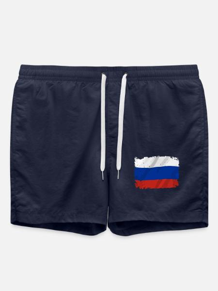 Drapeau Russe Drapeau Federation - Short de bain - bleu marine