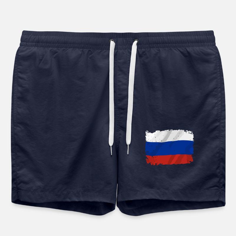 Drapeau Russe Drapeau Federation - Short de bain - bleu marine