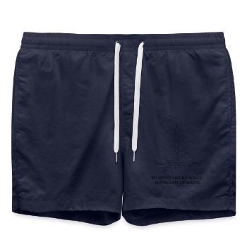 Yoga- und SUP - Badeshorts - French Navy - Vorne - AI Model Male 185 light (185cm)