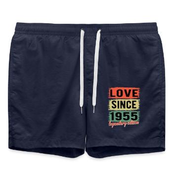 Awesome since 1955 - Swim Trunks - french navy - Front - AI Model Male 185 light (185cm)