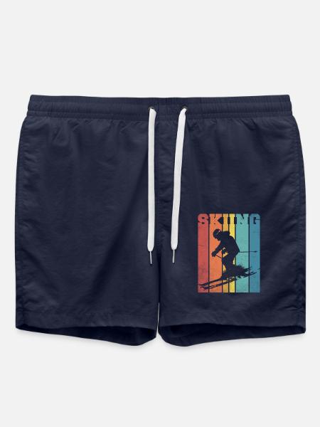 Ski palette couleurs rétro - Short de bain - bleu marine