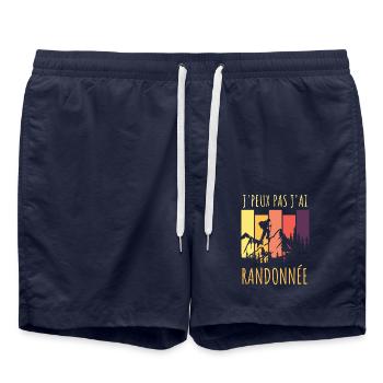 Randonnée - Short de bain - bleu marine - Devant - AI Model Male 185 light (185cm)