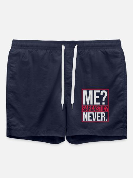 me sarcastic never quote - Swim Trunks - french navy