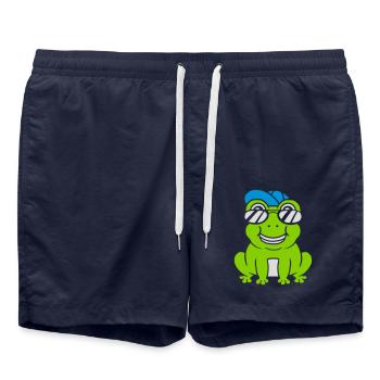 Sonnenbrille Cap Frosch Junge - Badeshorts - French Navy - Vorne - AI Model Male 185 light (185cm)