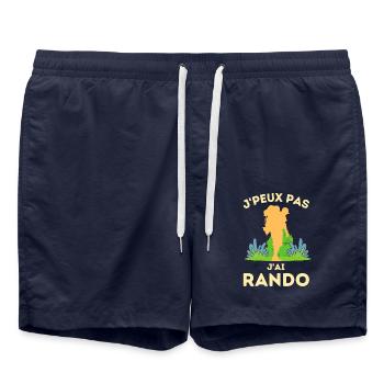 Rando randonnée 3 - Short de bain - bleu marine - Devant - AI Model Male 185 light (185cm)