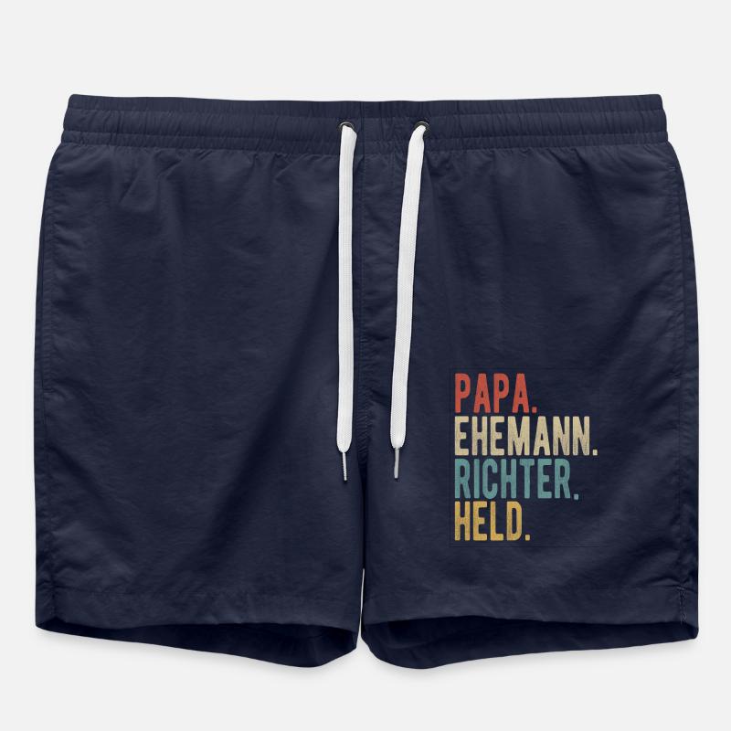Richter Papa Ehemann Held - Badeshorts - French Navy