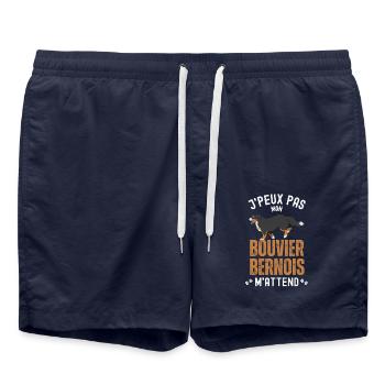 Bouvier bernois 5 - Short de bain - bleu marine - Devant - AI Model Male 185 light (185cm)