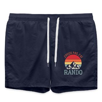 Randonnée Rando montagnes - Short de bain - bleu marine - Devant - AI Model Male 185 light (185cm)