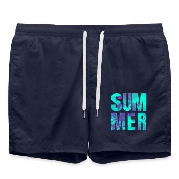 Sommer Sommer - Badeshorts - French Navy - Vorne - AI Model Male 185 light (185cm)