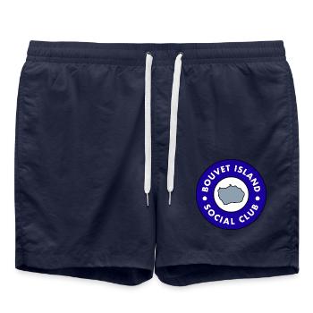 Bouvet Island Social Club - Swim Trunks - french navy - Front - AI Model Male 185 light (185cm)