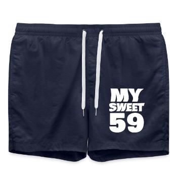 Sweet 59 - Swim Trunks - french navy - Front - AI Model Male 185 light (185cm)