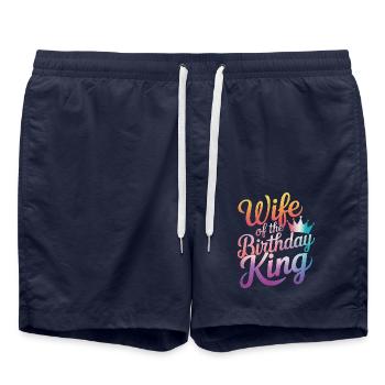 Frau Ehefrau Partnerin Familie Verheiratet - Badeshorts - French Navy - Vorne - AI Model Male 185 light (185cm)