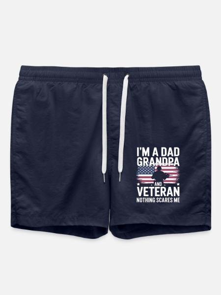 Veteran Military Soldier - Swim Trunks - french navy