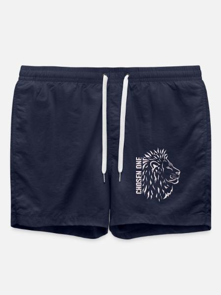 Auserwählter – Stilisierter Löwenkopf - Badeshorts - French Navy