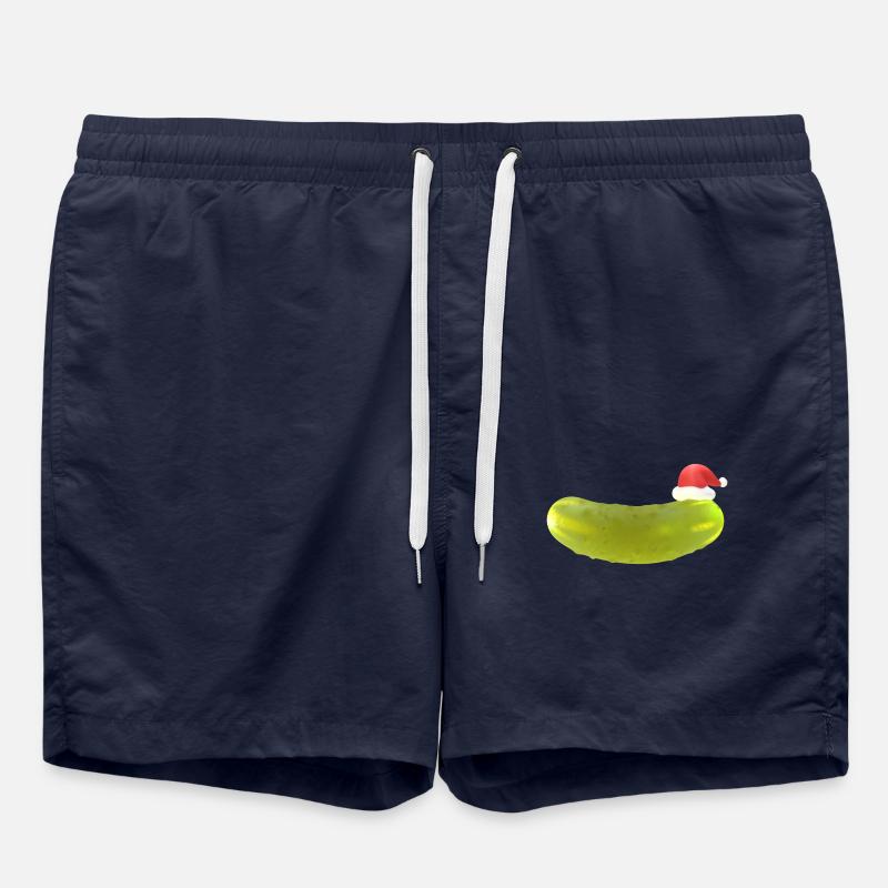 Weihnachtsgurke - Badeshorts - French Navy
