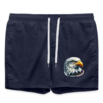 Aigle - Short de bain - bleu marine - Devant - AI Model Male 185 light (185cm)