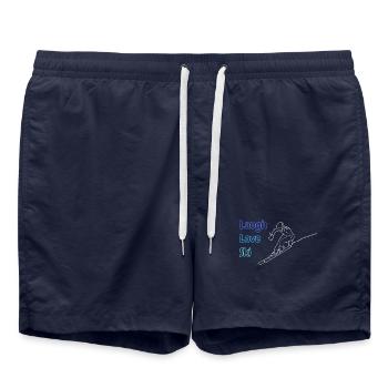 Rire Amour Ski - Short de bain - bleu marine - Devant - AI Model Male 185 light (185cm)