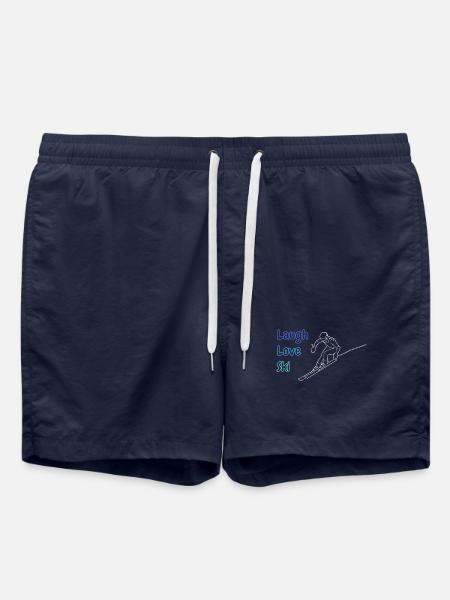 Laugh Love Ski - Swim Trunks - french navy