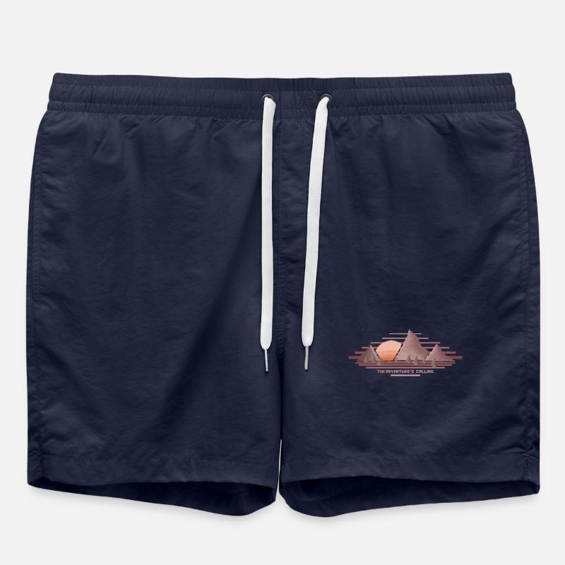 Das Abenteuer ruft - Badeshorts - French Navy