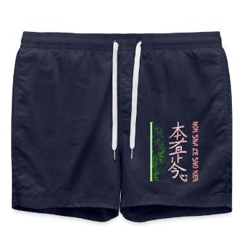 hon sha ze sho nen e 223 - Swim Trunks - french navy - Front - AI Model Male 185 light (185cm)