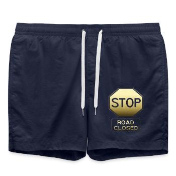 ARRÊT - Short de bain - bleu marine - Devant - AI Model Male 185 light (185cm)