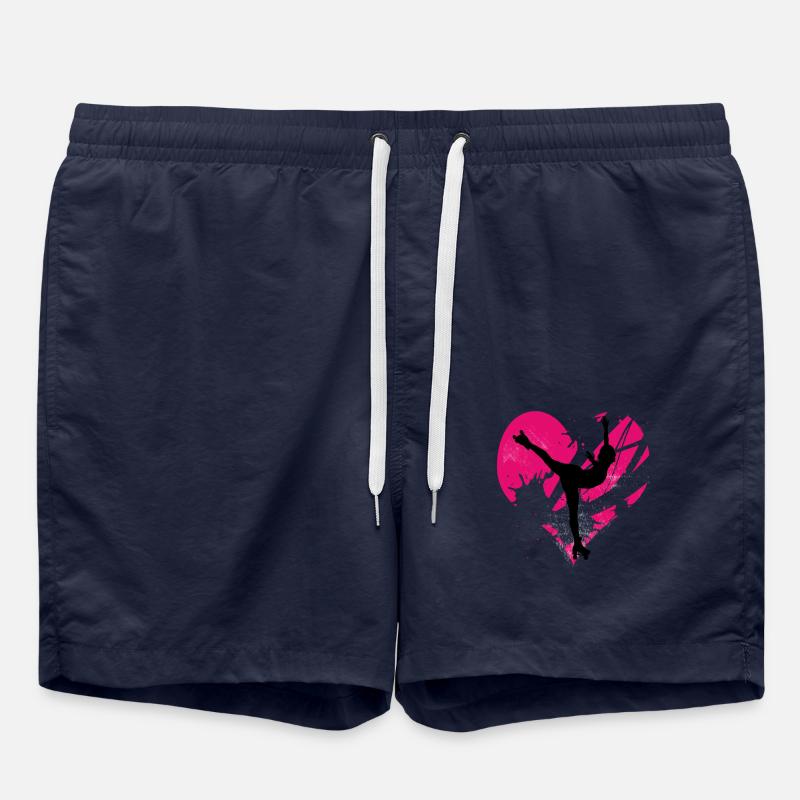 Herz Rollkunstlauf Flieger 1 - Badeshorts - French Navy