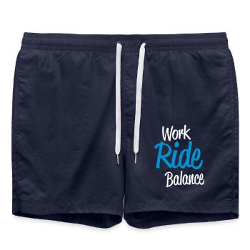 workridew - Badeshorts - French Navy - Vorne - AI Model Male 185 light (185cm)