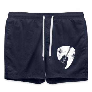 Guitare Plektrum - Guitare Plectrum Rock Metal - Short de bain - bleu marine - Devant - AI Model Male 185 light (185cm)