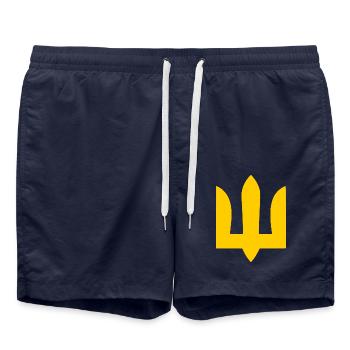 Ukraine - Badeshorts - French Navy - Vorne - AI Model Male 185 light (185cm)