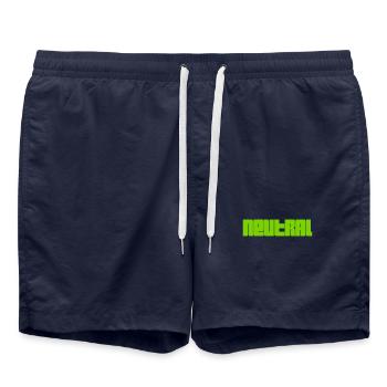 Freedom of opinion - Swim Trunks - french navy - Front - AI Model Male 185 light (185cm)