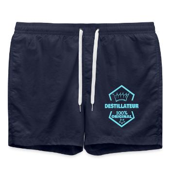 Distillateur de travail - Short de bain - bleu marine - Devant - AI Model Male 185 light (185cm)