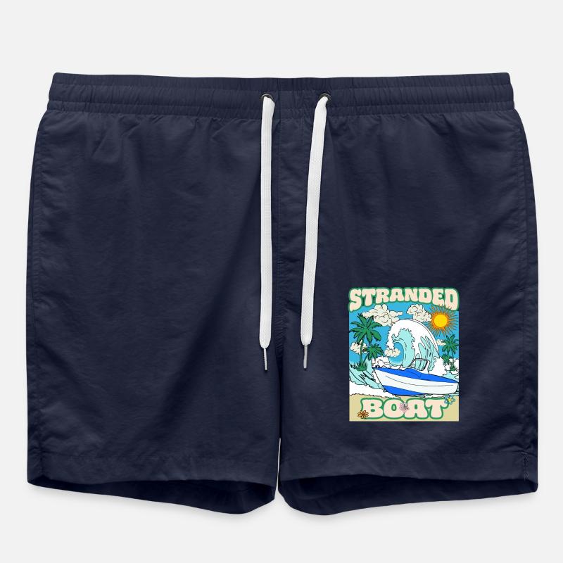 Stranded Boat - Badeshorts - French Navy