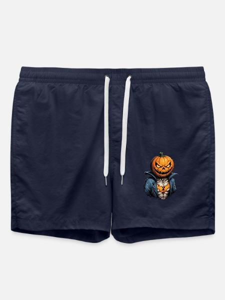Halloween - Pumpkin Horror on Walpurgis Night - Swim Trunks - french navy