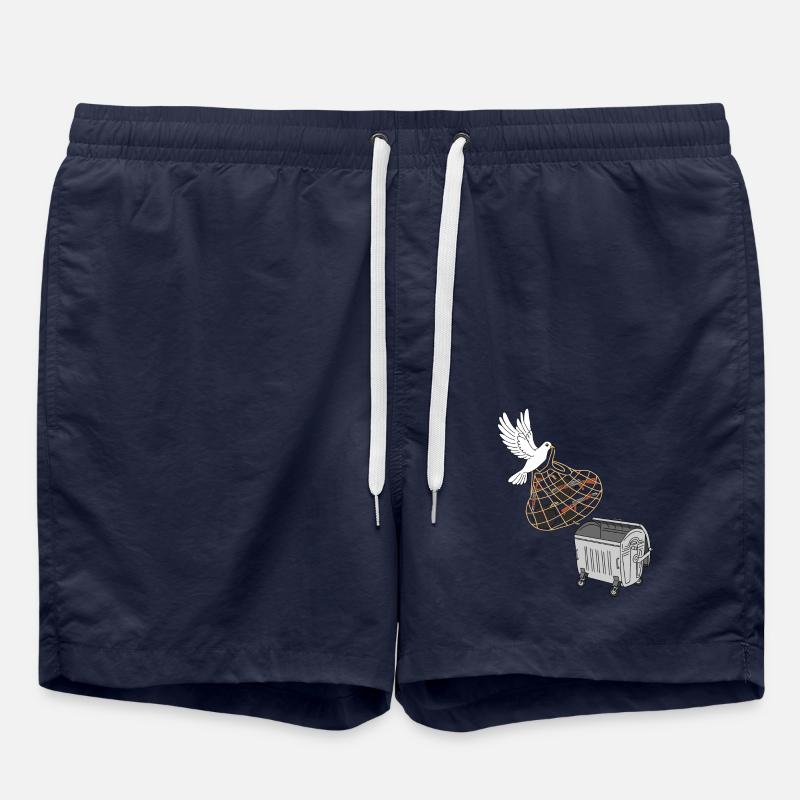Weltfriedenstag - Badeshorts - French Navy