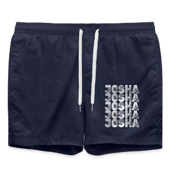 Josha als Bruder - Badeshorts - French Navy - Vorne - AI Model Male 185 light (185cm)