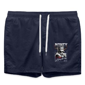 Money isn't everything, but it pays the bill - Swim Trunks - french navy - Front - AI Model Male 185 light (185cm)