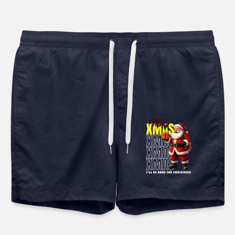 Noël Joyeux Noël Saint-Nicolas - Short de bain - bleu marine