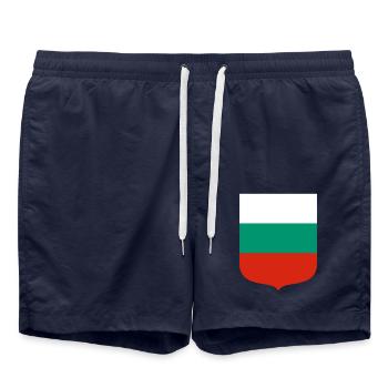 Bulgarien - Badeshorts - French Navy - Vorne - AI Model Male 185 light (185cm)