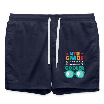 La 4e année est devenue beaucoup plus cool. - Short de bain - bleu marine - Devant - AI Model Male 185 light (185cm)