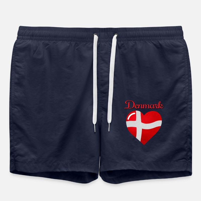 Drapeau du Danemark - Short de bain - bleu marine