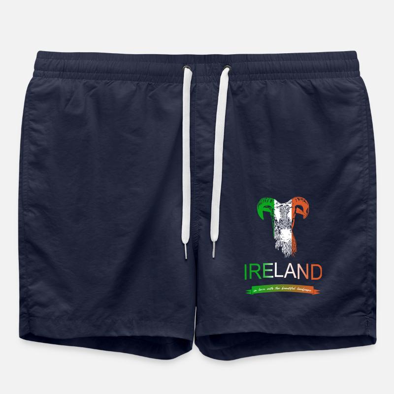 Irlande Irlande moutons - Short de bain - bleu marine
