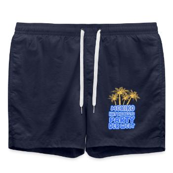 Holidays Mexico - Swim Trunks - french navy - Front - AI Model Male 185 light (185cm)