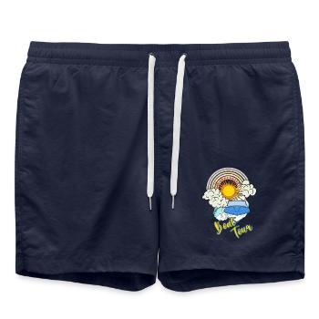 Excursion en bateau - Bateau à moteur Bateau Rainbow - Short de bain - bleu marine - Devant - AI Model Male 185 light (185cm)