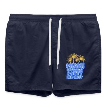 Vacances Miami - Short de bain - bleu marine - Devant - AI Model Male 185 light (185cm)