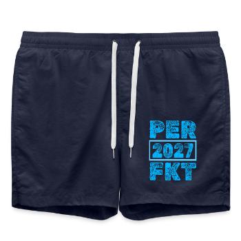 Perfected 2027 - Swim Trunks - french navy - Front - AI Model Male 185 light (185cm)